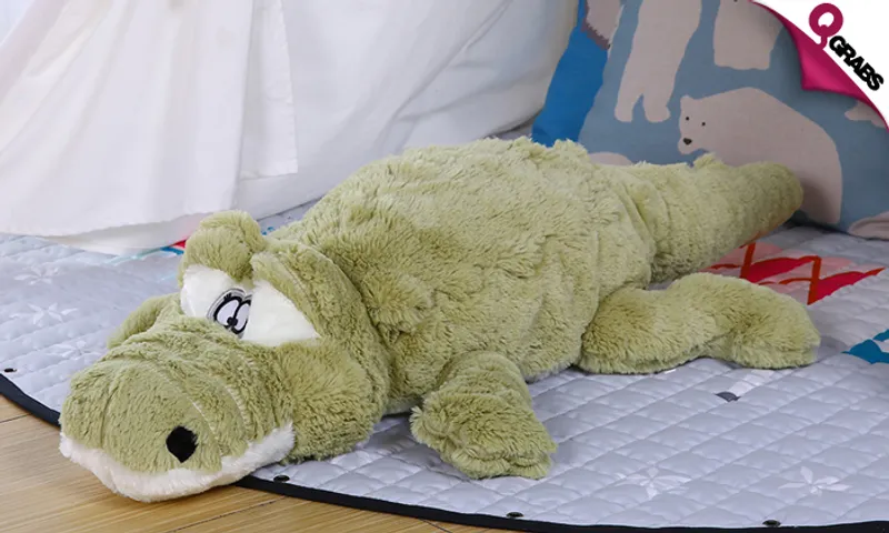 Oversized Crocodile Plush Stuffed Toy!